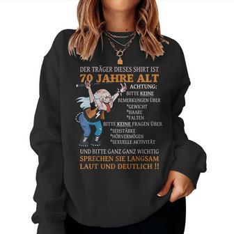 Alter Sack Der Träger Ist 70Th Birthday 1970S Women's Sweatshirt Frauen - Geschenkecke