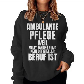 Ambulante Care For Nurse Care Sweatshirt Frauen - Geschenkecke