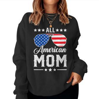 All American Mom 4Th Of July Patriotic Usa Matching Women Sweatshirt - Monsterry AU