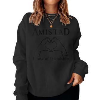 Amistad House Of Friendship Rca Friendly School Spirit Women Sweatshirt - Thegiftio UK
