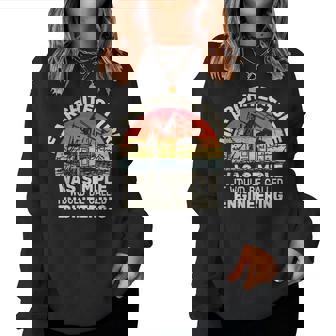 If Architecture Was Simple Es Hombresintage Divertido Arquitecto Sudadera Mujer - Regaloses