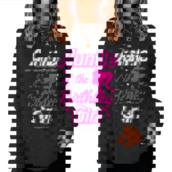 Auntie Of The Birthday Girl Doll Family Party Decorations Women Sweatshirt - Thegiftio UK