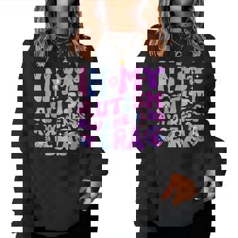 In My Autism Awareness Era Groovy Support Team Family Women Women Sweatshirt - Monsterry