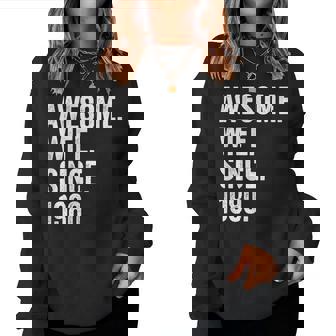 Awesome Wife Since 1980 44 Aniversario De Boda 44 Años Sudadera Mujer - Regaloses