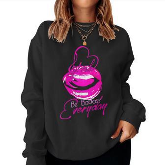 I Be Badass Everyday Pink Colors Tour For Women Women Sweatshirt - Thegiftio UK