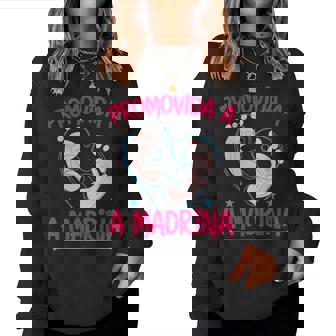 Bautizo Es Promovida A Madrina Sudadera Mujer - Regaloses