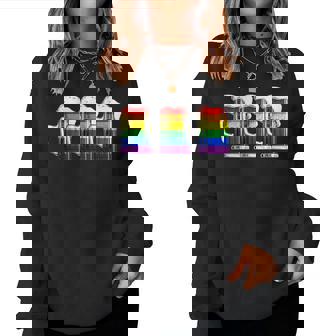 Beer Lgbt Gay Pride Month Rainbow Women Sweatshirt - Monsterry