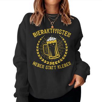 Bieraktivisten Sauf Beer Drinker Sweatshirt Frauen - Geschenkecke