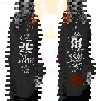 Big Sister 2025 Finally For Pregnancy Or New Baby Shower Women Sweatshirt - Thegiftio UK