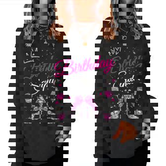 Birthday Squad Diva Squad Crown Hearts High Heel Girls Women Sweatshirt - Thegiftio UK
