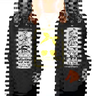 Black Gold Vibes Only Softball Leopard Baseball Women Sweatshirt - Monsterry