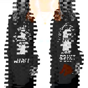 Boo Sheet Ghost Halloween Costume Women Women Sweatshirt - Seseable