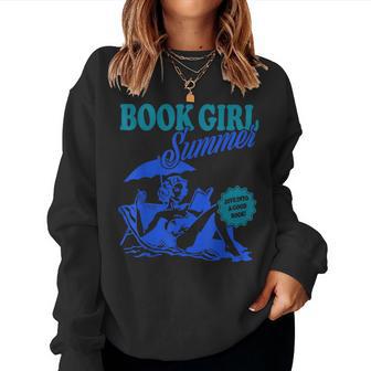 Book Girl Summer Beach Book Lover Summer Bookish Vacation Women Sweatshirt - Thegiftio UK