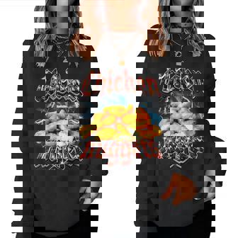 Bootleg Rap Chicken Nuggets Vintage 90S Heavy Metal Women Sweatshirt - Thegiftio