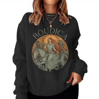 Boudica Boadicea Warior Queen Celtic Iceni Tribes Boudicca Women Sweatshirt - Thegiftio UK