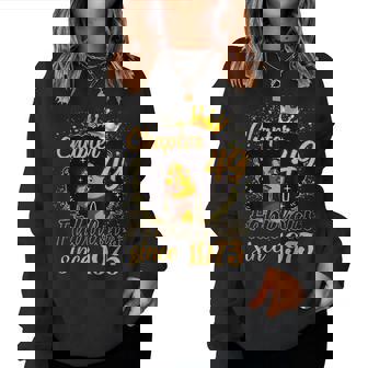 Chapter 49 Fabulous Since 1975 49Th Birthday Melanin Women Sweatshirt - Thegiftio UK