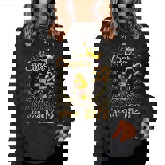 Chapter 52 Fabulous Since 1972 52Nd Birthday Melanin Women Sweatshirt - Thegiftio UK