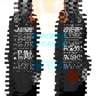 Child Development Teacher Freaking Awesome Women Sweatshirt - Monsterry