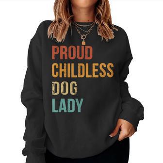 Childless Dog Lady Proud Usa 2024 Women Sweatshirt - Thegiftio UK