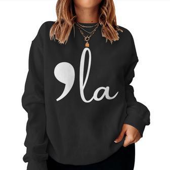 Classic White Comma La Women Sweatshirt - Thegiftio UK
