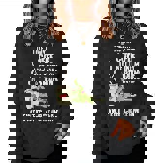 Coffee Zombie Undead Caffeine Addict Halloween Women Sweatshirt - Monsterry