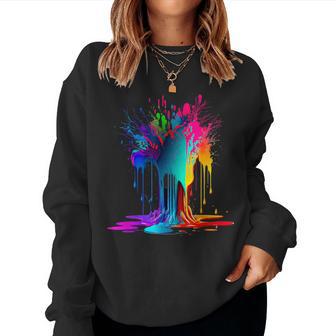 Color Splash For And Women Sweatshirt Frauen - Geschenkecke