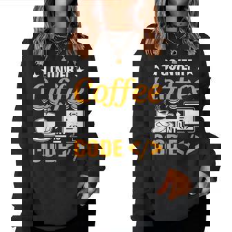 I Convert Coffee Into Code Women Sweatshirt - Thegiftio UK