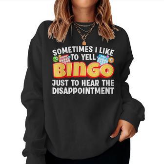 Cool Bingo For Bingo Gambling Bingo Player Women Sweatshirt - Thegiftio UK