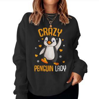 Crazy Penguin Lady Girl Women Women Sweatshirt - Thegiftio UK
