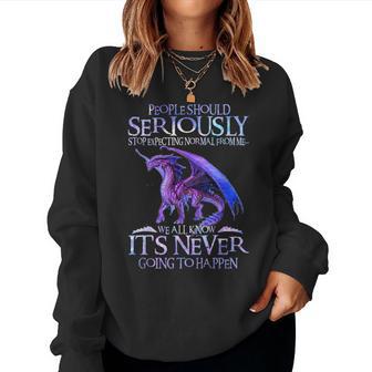 Cute Dragon Seriously Dragon For And Girls Women Sweatshirt - Thegiftio UK