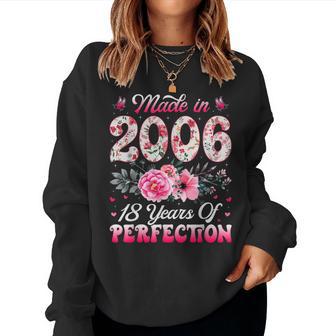 Cute Made In 2006 Limited Edition 18Th Birthday Girl Women Sweatshirt - Thegiftio UK