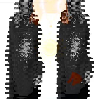 Dark Academia Eesthetic Cartes De Tarot Soleil Et Lune Sweat-shirt pour femme - Cadeauxyz