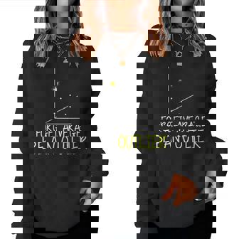 De Mathématiques Amusant Avec Inscription Forget Average Be An Outlier Sweat-shirt pour femme - Cadeauxyz