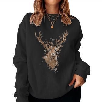 Deer Women's Hunter Red Deer Hunting Outfit Sweatshirt Frauen - Geschenkecke