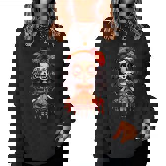 Dia De Los Muertos La Catrina Cute Skeleton Mexican Girl Kid Women Sweatshirt - Thegiftio