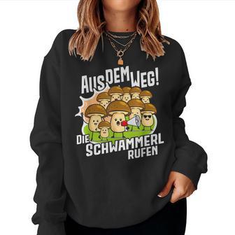 Die Schwammerl Rufen Mushroom Sweatshirt Frauen - Geschenkecke