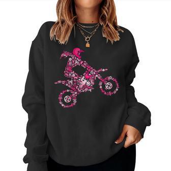 Dirt Bike Rider Motocross Dirt Biking Enduro Girls Women Women Sweatshirt - Thegiftio UK