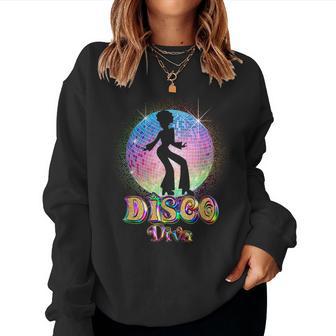 Disco Diva Retro 70'S 80'S Seventies Retro Disco Ball Women Sweatshirt - Thegiftio UK