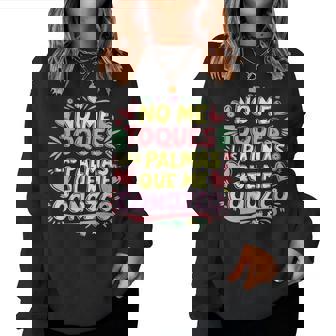 Diseño Divertido No Me Toques Las Palmas Que Me Conozco Cuello Sudadera Mujer - Regaloses