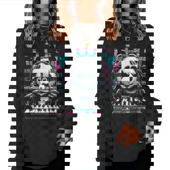 Dj Panda Sound Activated Electronic Music Bars Beats Edm Women Sweatshirt - Thegiftio