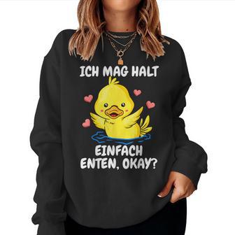 Duck Holder Ducks Sweatshirt Frauen - Geschenkecke