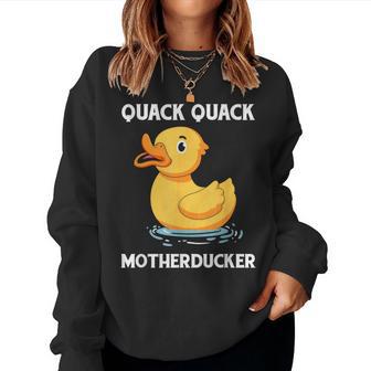 Duck Lover Youth Quack Ducky Duckie Rubber Ducks Meme Women Sweatshirt - Thegiftio UK