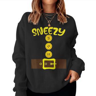 Dwarf Easy Halloween Dwarf Group Costume Matching Women Sweatshirt - Thegiftio UK