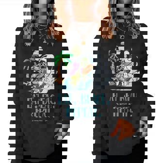 Eat Beach Repeat Ocean Hobby Beach Lover Pastime Summer Women Sweatshirt - Monsterry