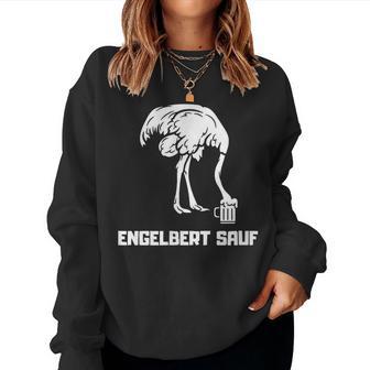 Engelbert Sauf Work Wear Beer Bird Humour Sweatshirt Frauen - Geschenkecke