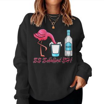 Es Escaliert Eh Flamingo & Ouzo Sweatshirt Frauen - Geschenkecke