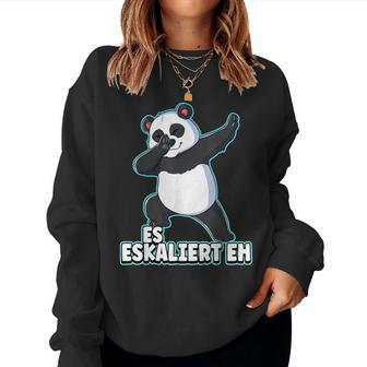 Es Eskaliert Eh Panda S Sweatshirt Frauen - Geschenkecke