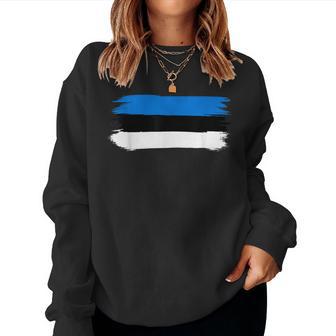 Estonia Estonia Maps Estonia Flag For Women Sweatshirt Frauen - Geschenkecke