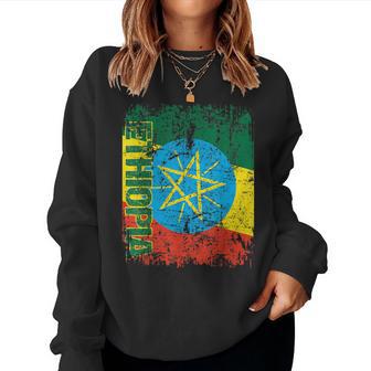 Ethiopia Flag Children Sweatshirt Frauen - Geschenkecke