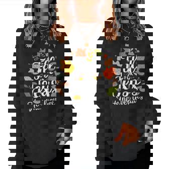 Fall For Jesus He Never Leaves Christian For Women Women Sweatshirt - Thegiftio UK